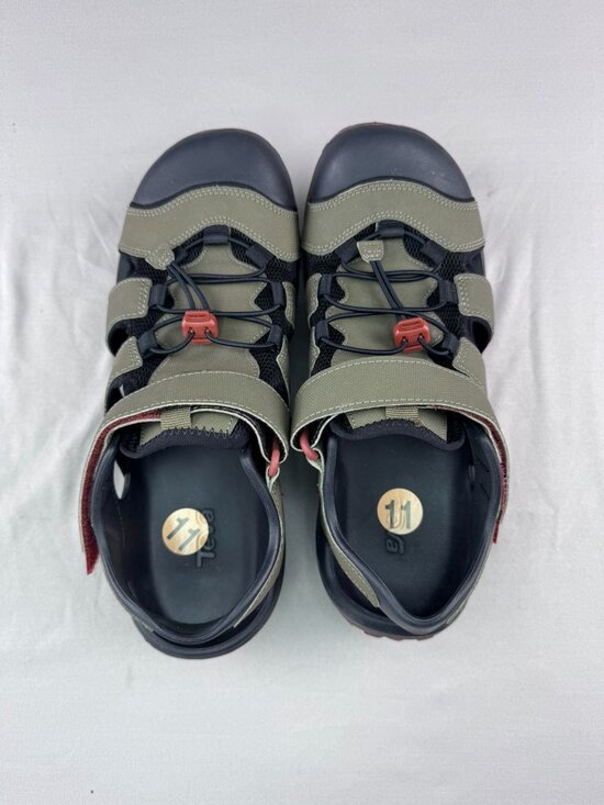 TEVA FLINTWOOD SPORT SANDALS MENS US 11 WATER HIKE SHOES QUICK DRY DARK OLIVE main image 6